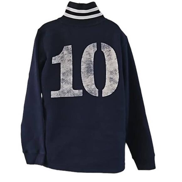 Excellent condition Wes and Willy Boys 1/2 Zip Pullover Size 7 Navy Blue Skull - Picture 5 of 5